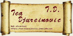 Tea Đureinović vizit kartica